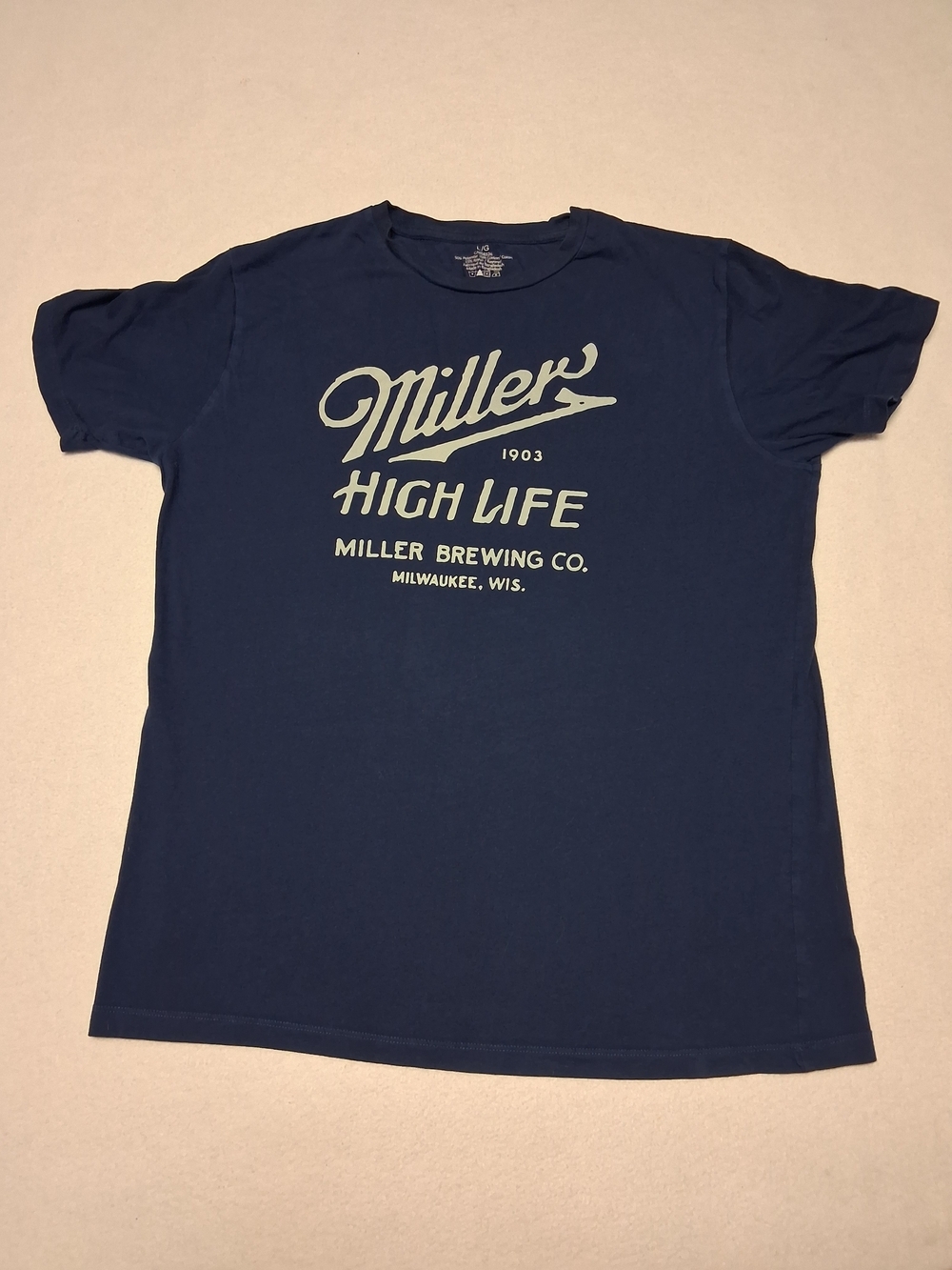 Miller High Life Navy Short Sleeve Tee